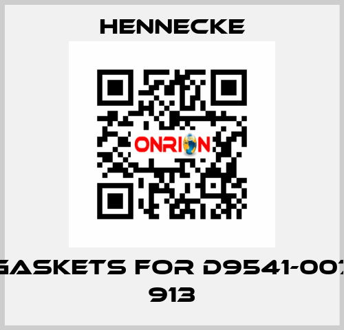 gaskets for D9541-007 913 Hennecke