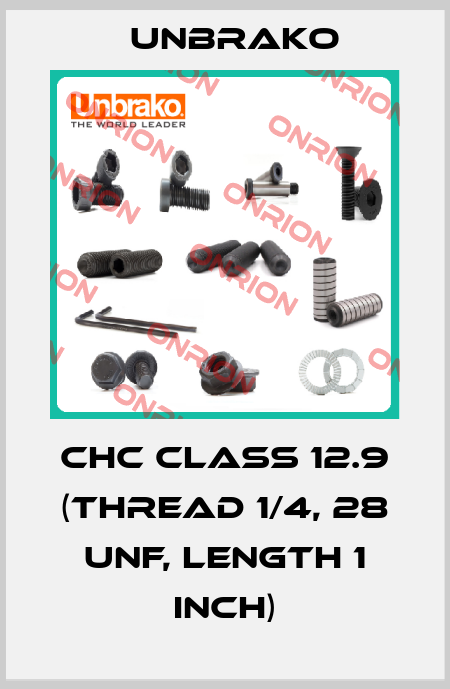 CHC class 12.9 (thread 1/4, 28 UNF, length 1 inch) Unbrako