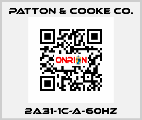 2A31-1C-A-60HZ Patton & Cooke Co.