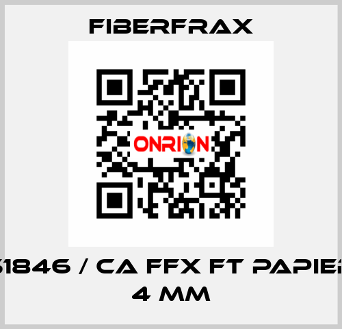 51846 / CA FFX FT PAPIER 4 MM Fiberfrax