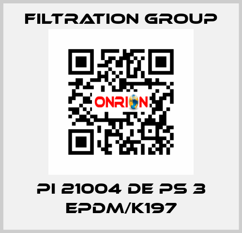 PI 21004 DE PS 3 EPDM/K197 Filtration Group