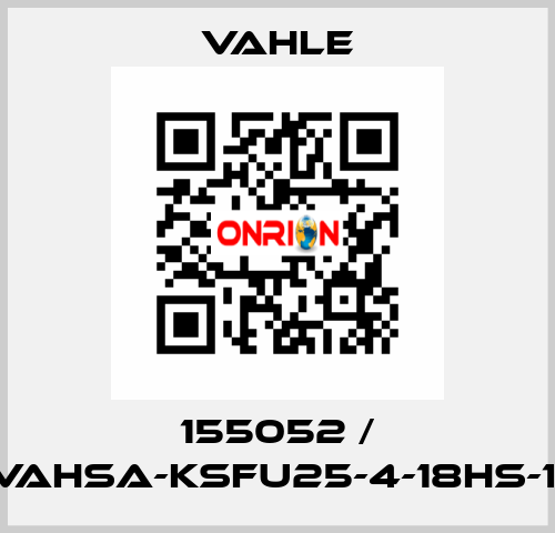 155052 / EVAHSA-KSFU25-4-18HS-1,0 Vahle