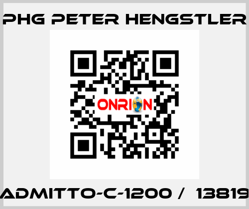 ADMITTO-C-1200 /  13819 phg Peter Hengstler