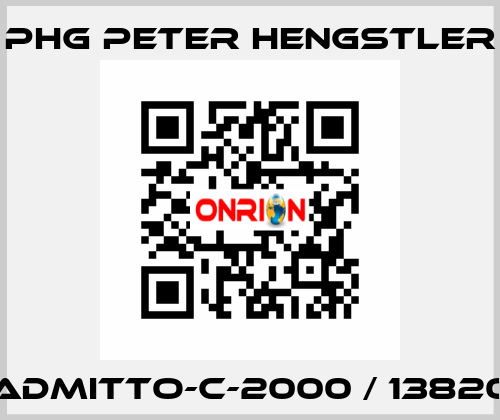 ADMITTO-C-2000 / 13820 phg Peter Hengstler