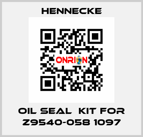 oil seal  kit for Z9540-058 1097 Hennecke