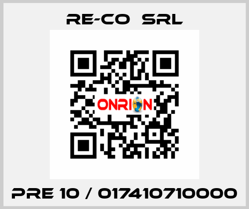 PRE 10 / 017410710000 RE-CO  SRL