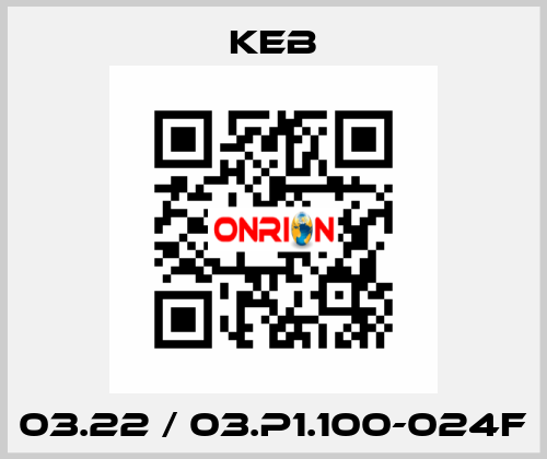 03.22 / 03.P1.100-024F KEB