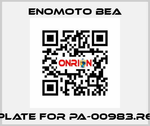 Plate for PA-00983.R6 Enomoto BeA