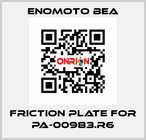 Friction Plate for PA-00983.R6 Enomoto BeA