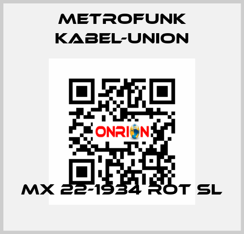 MX 22-1934 ROT SL METROFUNK KABEL-UNION