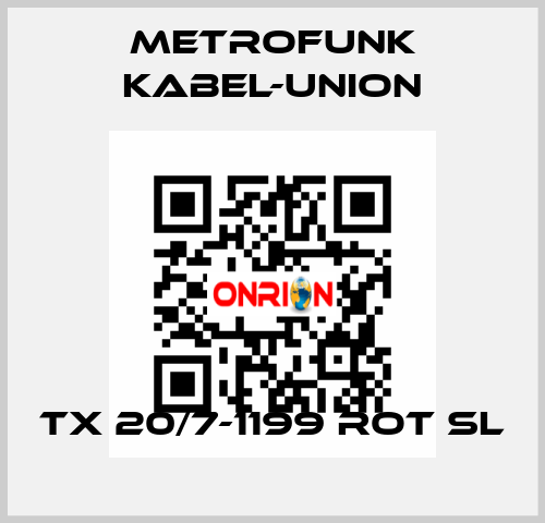 TX 20/7-1199 ROT SL METROFUNK KABEL-UNION