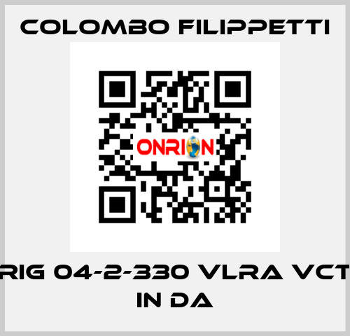 RIG 04-2-330 VLRA VCT IN DA Colombo Filippetti