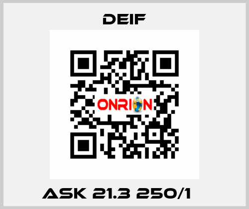ASK 21.3 250/1 А Deif
