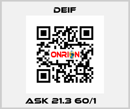 ASK 21.3 60/1 А Deif