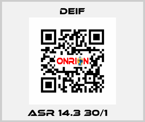 ASR 14.3 30/1 А Deif