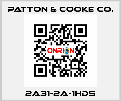 2A31-2A-1HDS Patton & Cooke Co.