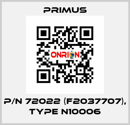p/n 72022 (F2037707), type N10006 Primus