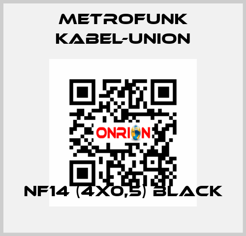 NF14 (4x0,5) Black METROFUNK KABEL-UNION