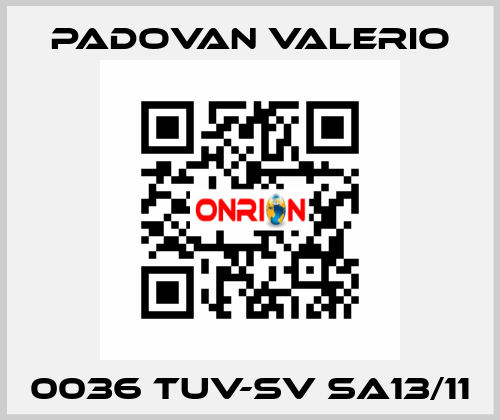 0036 TUV-SV SA13/11 PADOVAN VALERIO