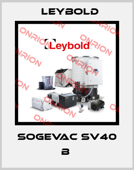 Sogevac SV40 B  Leybold