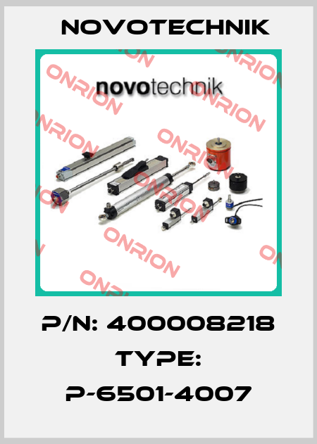 P/N: 400008218 Type: P-6501-4007 Novotechnik