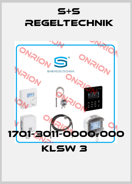 1701-3011-0000-000 KLSW 3  S+S REGELTECHNIK