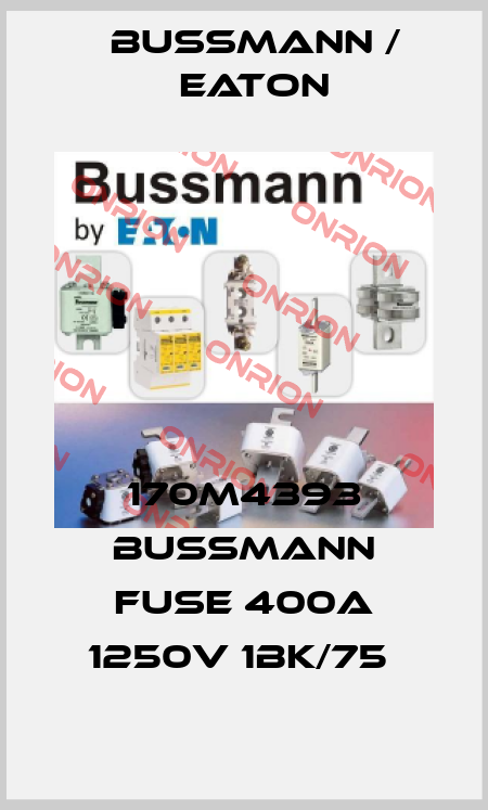 170M4393 BUSSMANN FUSE 400A 1250V 1BK/75  BUSSMANN / EATON