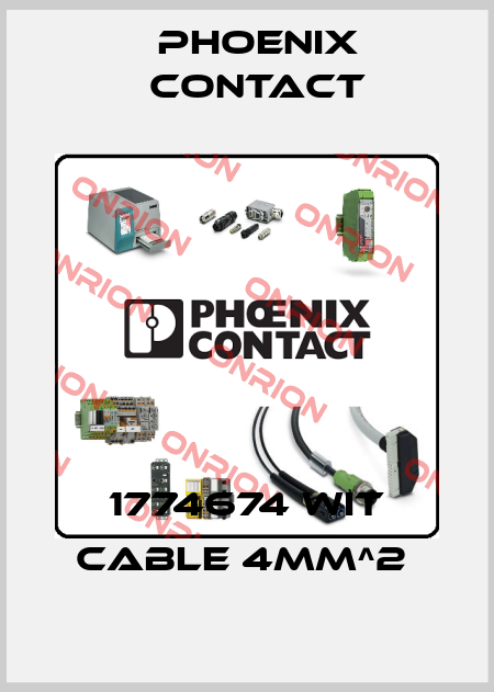 1774674 wit cable 4mm^2  Phoenix Contact