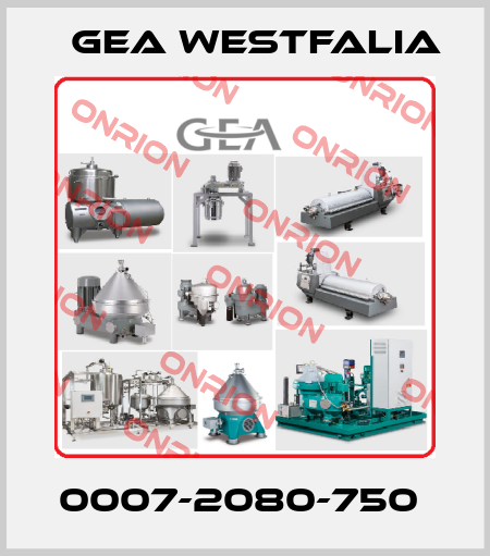 0007-2080-750  Gea Westfalia