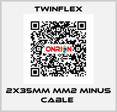 2x35mm mm2 MINUS cable  Twinflex
