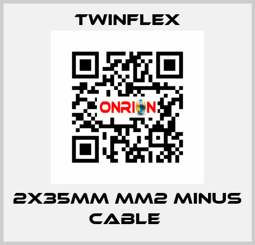 2x35mm mm2 MINUS cable  Twinflex