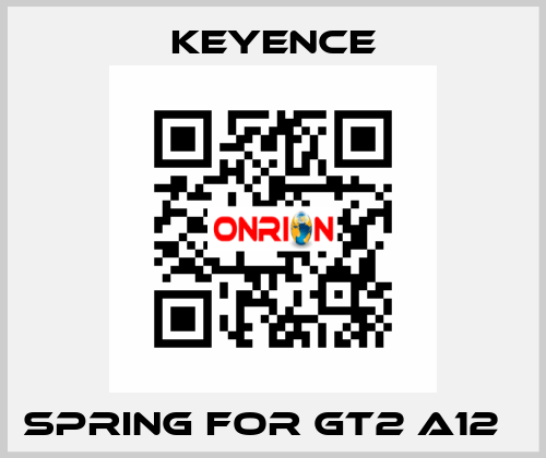 Spring for GT2 A12   Keyence