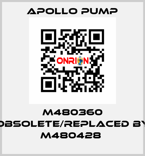 M480360 obsolete/replaced by M480428  Apollo pump