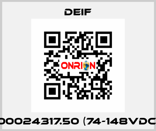 100024317.50 (74-148VDC)  Deif