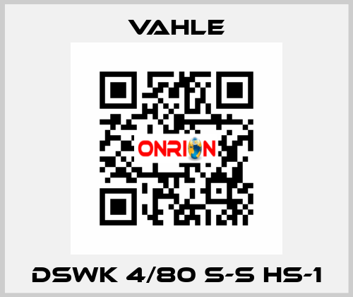 DSWK 4/80 S-S HS-1 Vahle