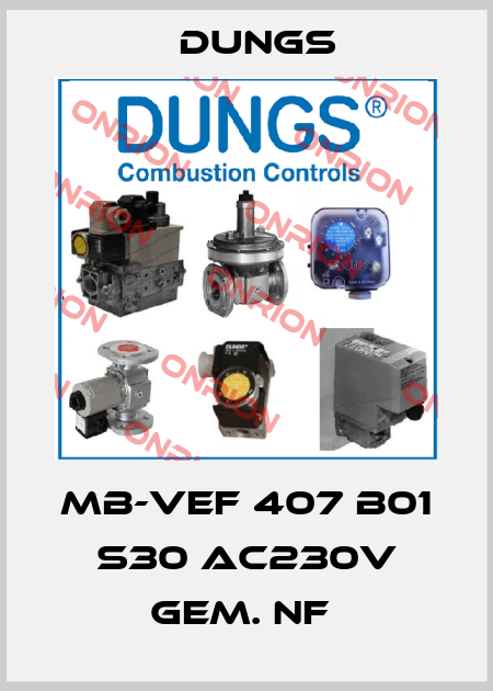 MB-VEF 407 B01 S30 AC230V gem. NF  Dungs