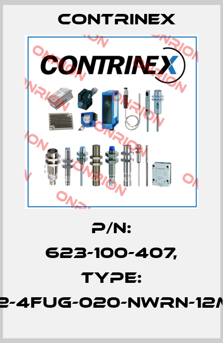 p/n: 623-100-407, Type: S12-4FUG-020-NWRN-12MG Contrinex