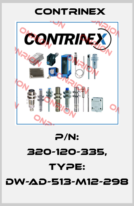 p/n: 320-120-335, Type: DW-AD-513-M12-298 Contrinex