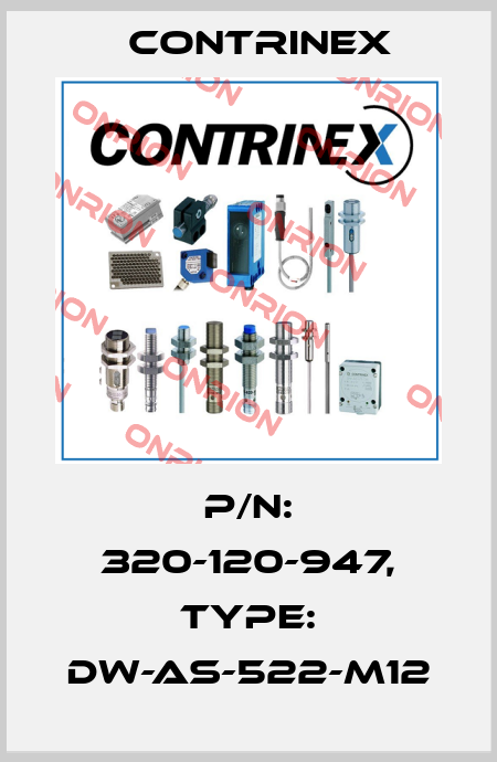 p/n: 320-120-947, Type: DW-AS-522-M12 Contrinex