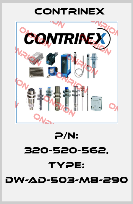 p/n: 320-520-562, Type: DW-AD-503-M8-290 Contrinex