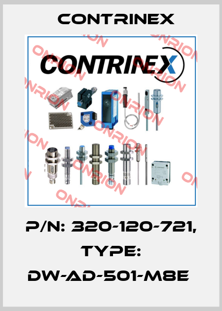 P/N: 320-120-721, Type: DW-AD-501-M8E  Contrinex