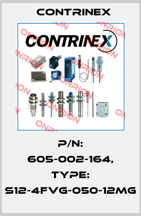 p/n: 605-002-164, Type: S12-4FVG-050-12MG Contrinex