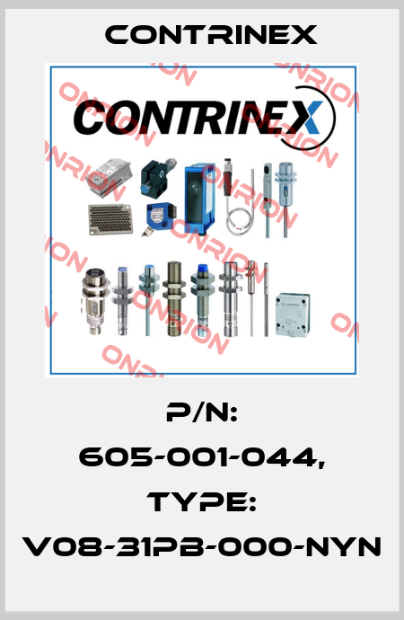 p/n: 605-001-044, Type: V08-31PB-000-NYN Contrinex