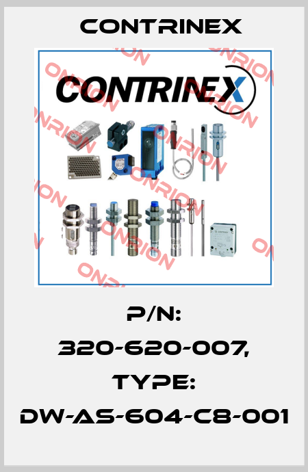 p/n: 320-620-007, Type: DW-AS-604-C8-001 Contrinex