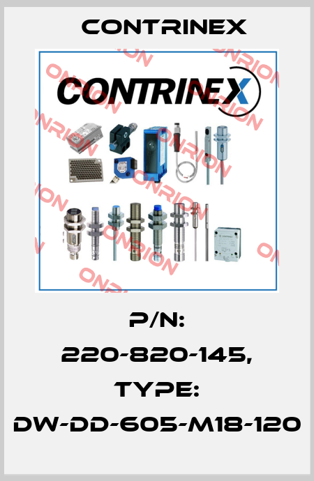 p/n: 220-820-145, Type: DW-DD-605-M18-120 Contrinex
