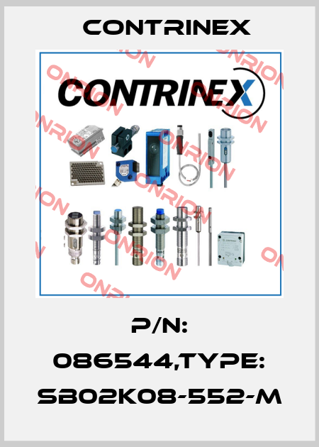 P/N: 086544,Type: SB02K08-552-M Contrinex