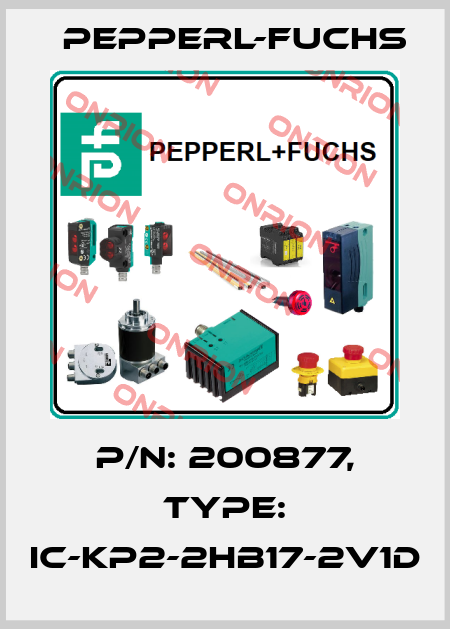 p/n: 200877, Type: IC-KP2-2HB17-2V1D Pepperl-Fuchs