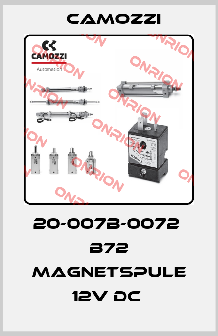 20-007B-0072  B72 MAGNETSPULE 12V DC  Camozzi