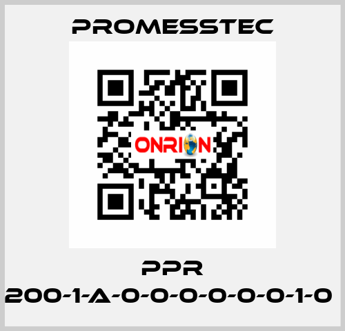 PPR 200-1-A-0-0-0-0-0-0-1-0  Promesstec