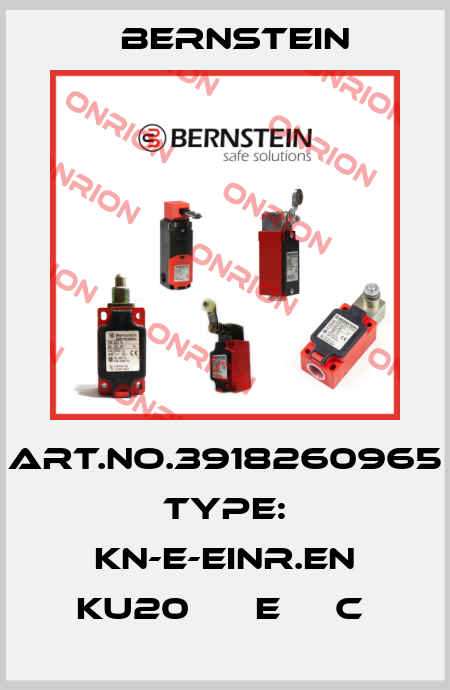 Art.No.3918260965 Type: KN-E-EINR.EN KU20      E     C  Bernstein